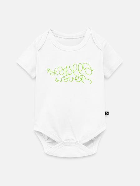 Seegras-Liebhaber Seaweed Lover - Baby Premium Kurzarmbody - Weiß