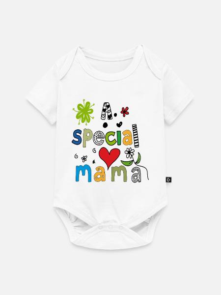 a special Mama - Baby Premium Kurzarmbody - Weiß