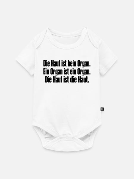 Hautorganhaut - Baby Premium Kurzarmbody - Weiß