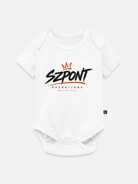 Szpont-Operationen – Genehmigtes Chaos - Baby Premium Kurzarmbody - Weiß