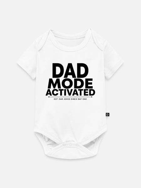 Papa-Modus aktiviert - Baby Premium Kurzarmbody - Weiß