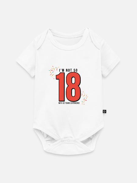 50? Ich doch nicht! - Baby Premium Kurzarmbody - Weiß