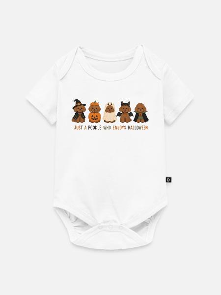 Pudel-Halloween-Crew - Baby Premium Kurzarmbody - Weiß