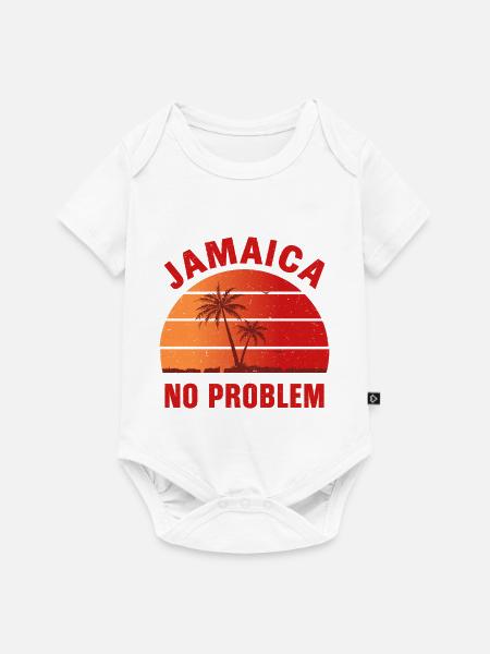 Jamaika Kein Problem - Baby Premium Kurzarmbody - Weiß