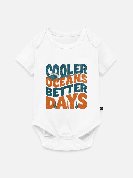 Cooler Oceans Better Days - Baby Premium Kurzarmbody - Weiß
