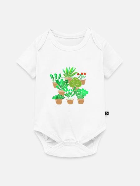 Botaniker - Baby Premium Kurzarmbody - Weiß