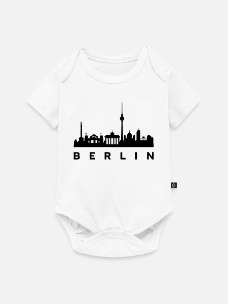 Berlin Skyline - Baby Premium Kurzarmbody - Weiß