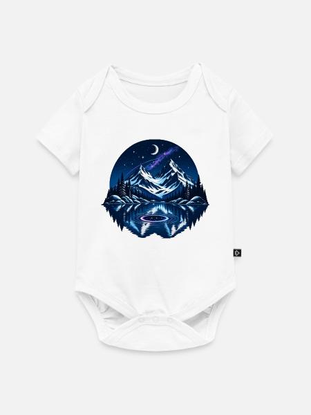 Das Bergsee-Portal - Baby Premium Kurzarmbody - Weiß