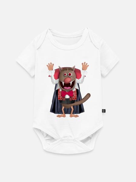 Fouvou-Vampir - Baby Premium Kurzarmbody - Weiß