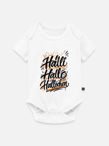 Hallöchen lustiger Spruch - Baby Premium Kurzarmbody - Weiß
