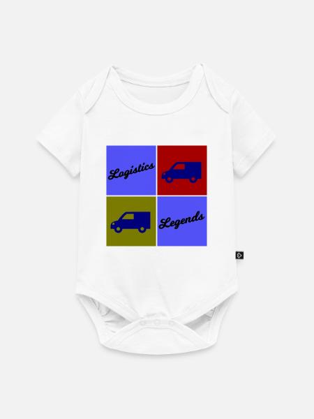 Logistik Legenden Quadrant - Baby Premium Kurzarmbody - Weiß