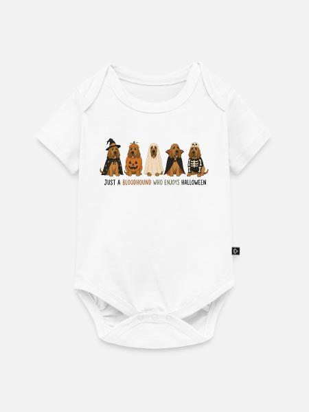 Bloodhound Halloween-Crew - Baby Premium Kurzarmbody - Weiß