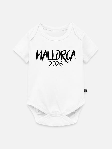 Mallorca_2026 - Baby Premium Kurzarmbody - Weiß