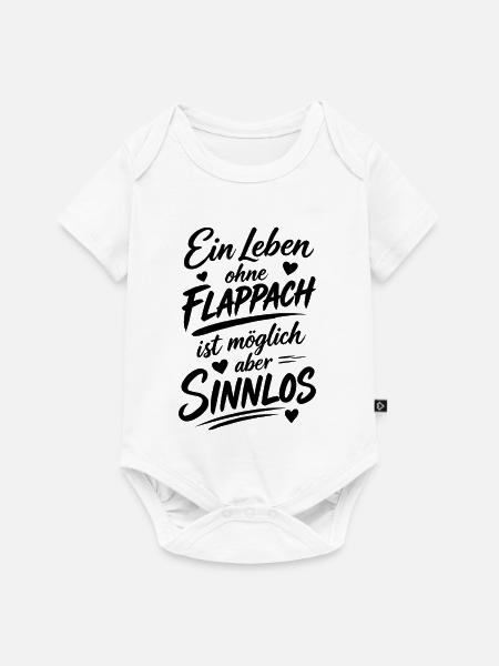 Flappach Spruch Sinnlos - Baby Premium Kurzarmbody - Weiß