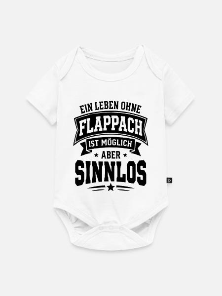 Flappach Spruch Sinnlos - Baby Premium Kurzarmbody - Weiß