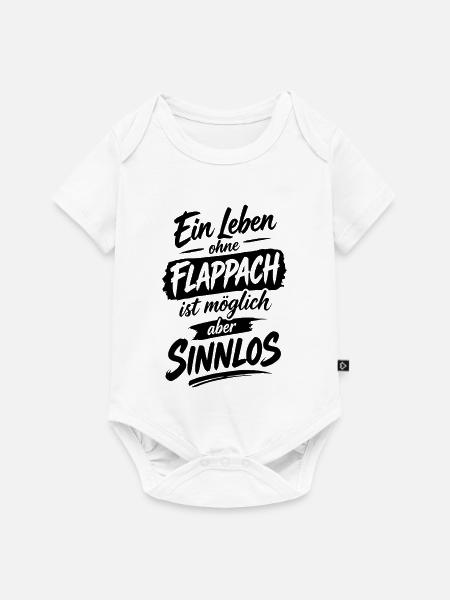 Flappach Spruch Sinnlos - Baby Premium Kurzarmbody - Weiß