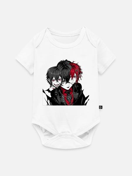 Vampire Goth Boys - Baby Premium Kurzarmbody - Weiß