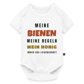 Imker Meine Bienen meine Regeln mein Honig - Baby Premium Kurzarmbody - Weiß - Vorne