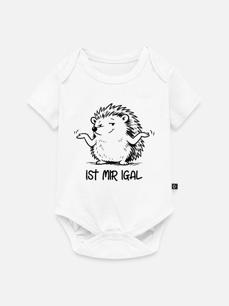 Igel egal - Ist mir igal - Baby Premium Kurzarmbody - Weiß