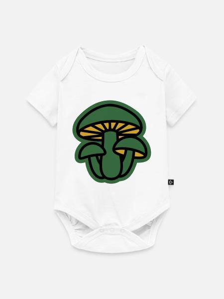 Wald Pilze Natur Icon - Baby Premium Kurzarmbody - Weiß
