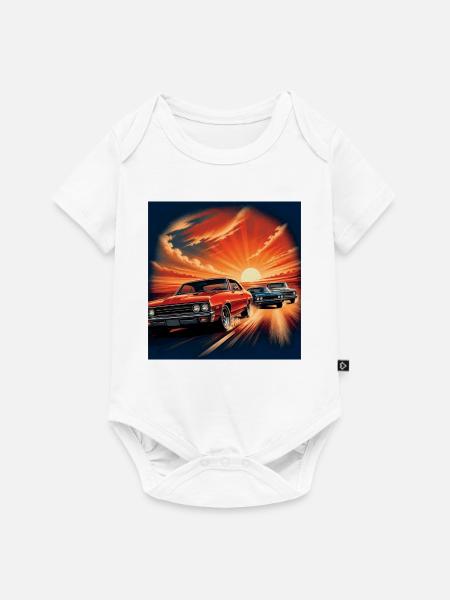 Western Classic Racing - Baby Premium Kurzarmbody - Weiß