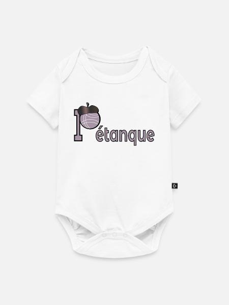 Petanque-Ball - Baby Premium Kurzarmbody - Weiß
