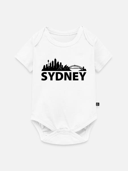 Sydney Skyline - Baby Premium Kurzarmbody - Weiß