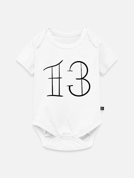 13_schwarz_1 - Baby Premium Kurzarmbody - Weiß