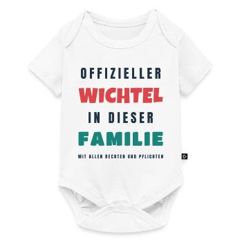 Offizieller Wichtel in dieser Familie - Advent - Baby Premium Kurzarmbody - Weiß - Vorne