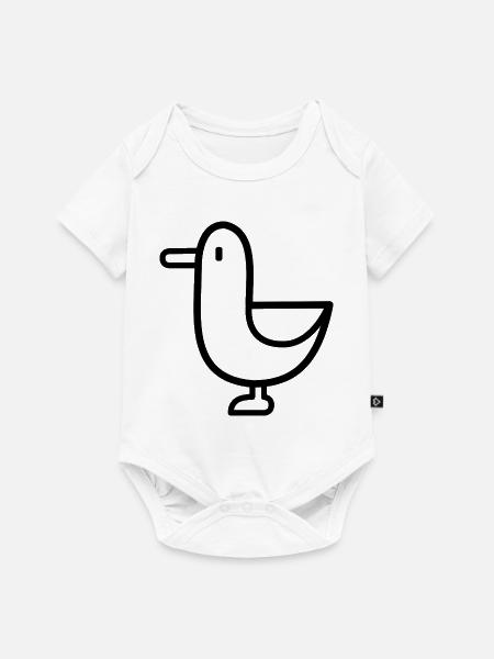 Kleiner Piepmatz - Baby Premium Kurzarmbody - Weiß