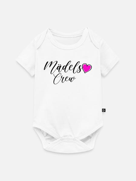 Mädels Crew - Baby Premium Kurzarmbody - Weiß