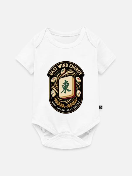 Energie Mahjong Emblem - Baby Premium Kurzarmbody - Weiß