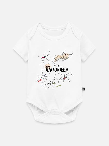 Happy Halloween - Baby Premium Kurzarmbody - Weiß