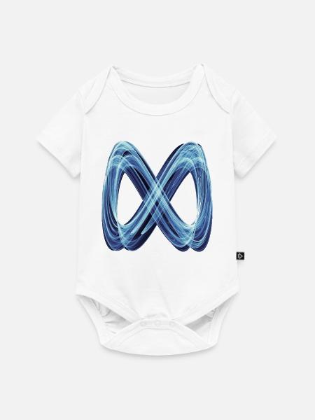 Lichtschleifen der Unendlichkeit Ozean - Baby Premium Kurzarmbody - Weiß