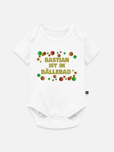 Geschenk für Ba - Baby Premium Kurzarmbody - Weiß