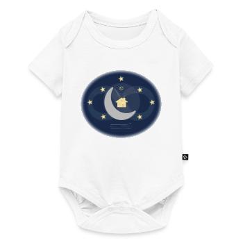 Krebs - der Mondschein - Hüter - Baby Premium Kurzarmbody - Weiß - Vorne