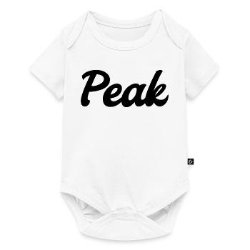 Peak Streetwear – Retro Script Design (black) - Baby Premium Kurzarmbody - Weiß - Vorne