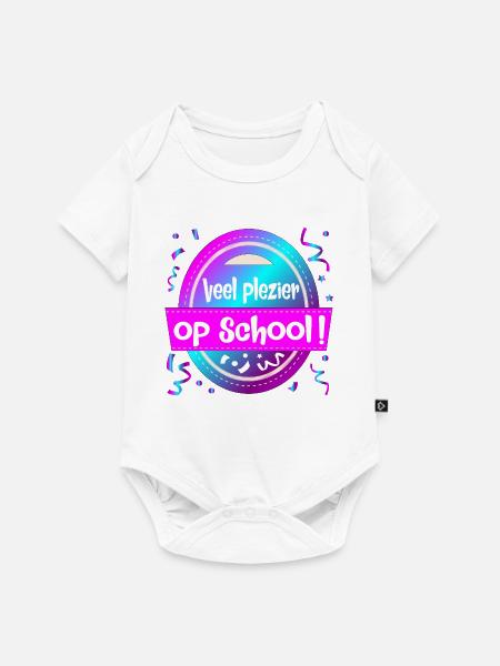 Viel Spaß in der Schule - Baby Premium Kurzarmbody - Weiß