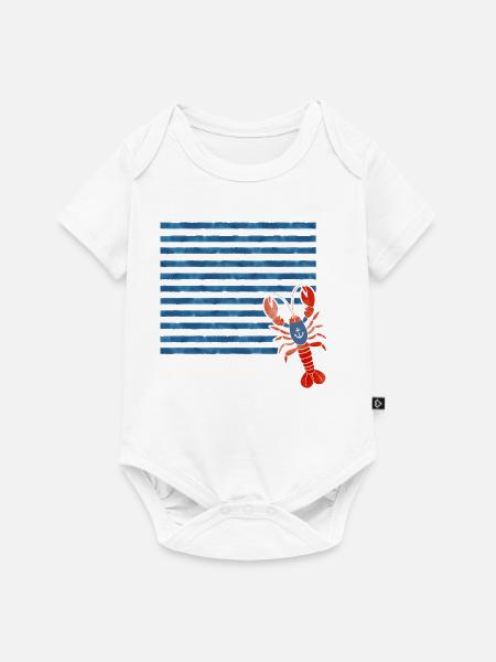 Hummer – Maritimes Retro Design - Baby Premium Kurzarmbody - Weiß