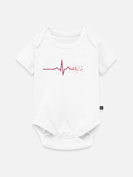 Neon Pulse: Verbindung verloren - Baby Premium Kurzarmbody - Weiß