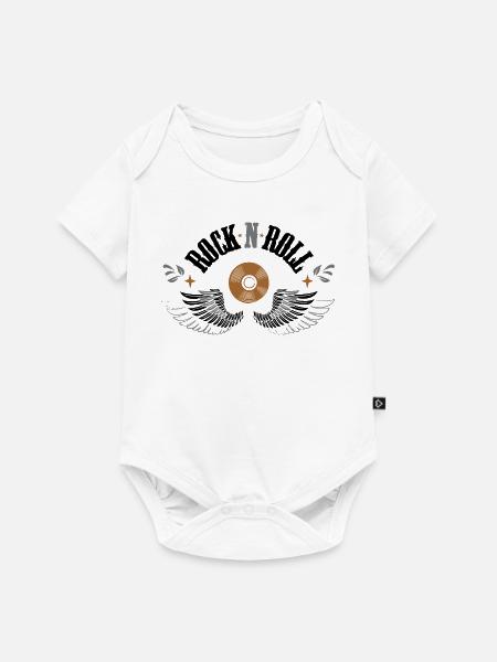 Rock n Roll - Baby Premium Kurzarmbody - Weiß