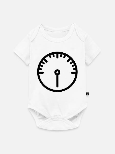 Messgerät - Baby Premium Kurzarmbody - Weiß