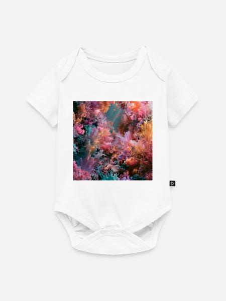Unterwasserregenbogenriff - Baby Premium Kurzarmbody - Weiß