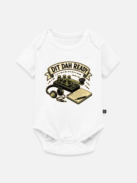 DIT DAH READY - Baby Premium Kurzarmbody - Weiß