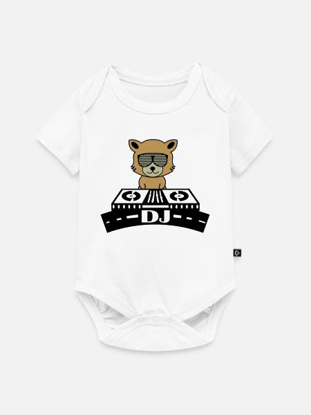 Fuchs DJ Comic - Baby Premium Kurzarmbody - Weiß