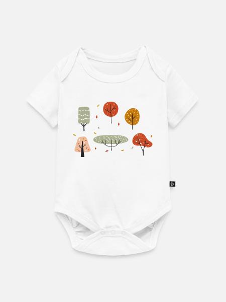 Herbst - Baby Premium Kurzarmbody - Weiß