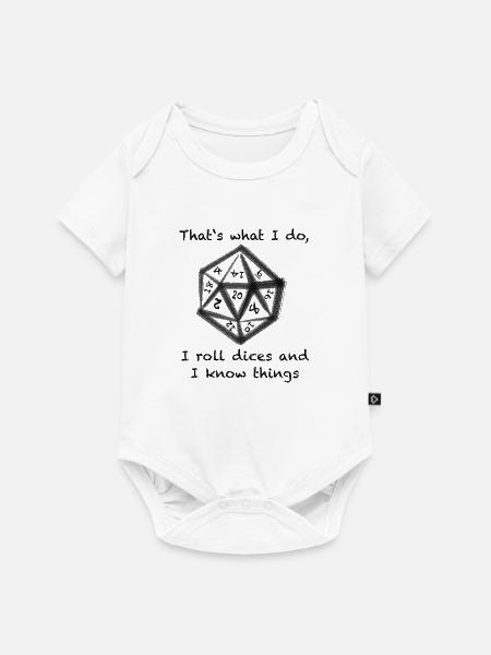 DM Tirion - Baby Premium Kurzarmbody - Weiß