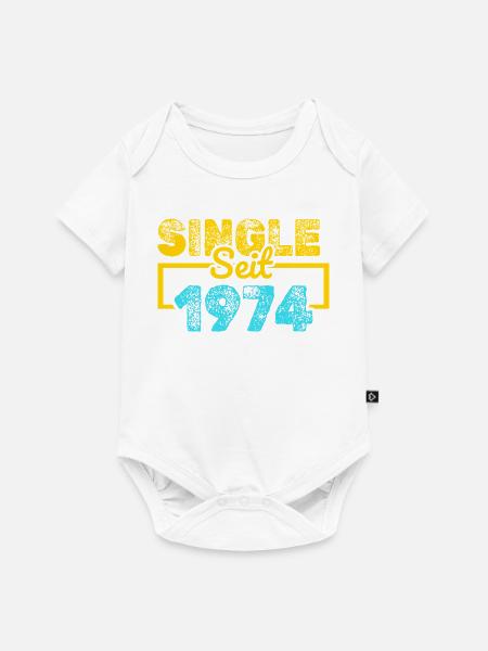 Single 1974 - Baby Premium Kurzarmbody - Weiß
