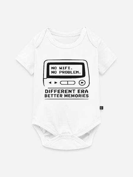 Offline Gaming Nostalgie - Baby Premium Kurzarmbody - Weiß