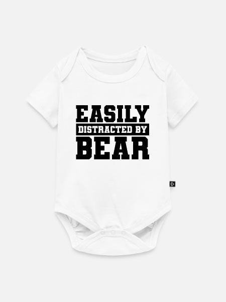 Bären Humor Spruch - Baby Premium Kurzarmbody - Weiß